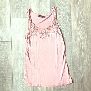 Rose top with sequin detail